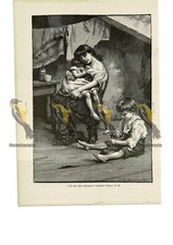 Zigeunerfamilie in Armut, inspirierend, Buchillustration (Druck), 1888