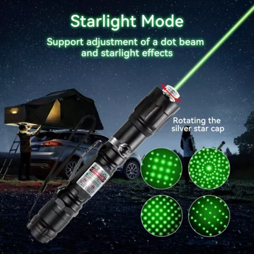 Puntero láser verde 6000 millas estrella haz visible luz lápiz Lazer recargable EE. UU. - Imagen 2 de 15