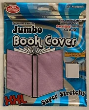 Jumbo Stretchable Book Cover: Lavender/Pink