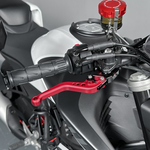 CNC Short Brake Clutch Levers Control Lever For CFMOTO 450 SR/RS/SS/NK/CLC 2023 - Foto 6 di 30
