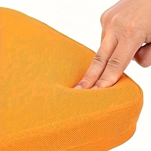 Comfortable Orange Office Computer Chair With Mesh Back Support And Swivel Wheel - Picture 7 of 9