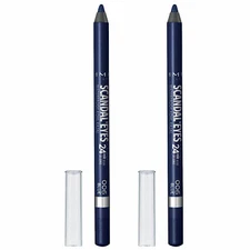 (2 Pack) Rimmel Scandaleyes Waterproof Kohl Kajal Liner, Deep Blue, 0.04 Fl. Oz.