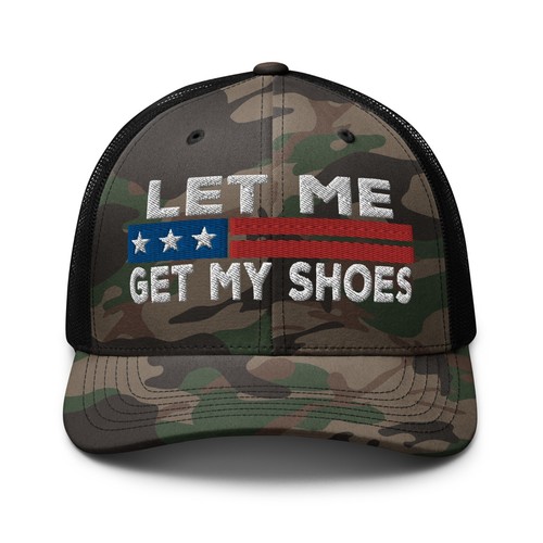 Trump Fight Let Me Get My Shoes Trucker Hat for Men Women - Picture 27 of 28