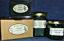 Hand Poured Arousing Scents Soy Candles, Tarts Votives - Green Irish Tweed