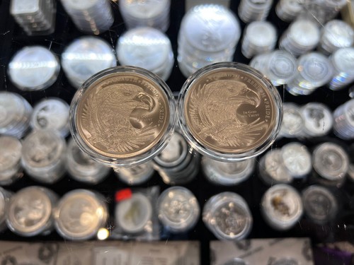 LOT OF 2 X 2oz Double Eagle Flag of Strength Freedom .999 SILVER IN CAPSULE - Picture 7 of 11