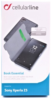 Sony Xperia Z5 Schutz Hülle Cellularline Book Tasche Etui Wallet Case Cover 083