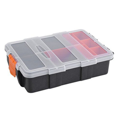 Plastic Tools Storage Box, Two-layer Heavy-duty Screw Tool As picture shows 