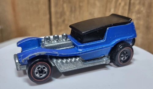 1973 Hot Wheels Redline Revvers Dark Blue Haulin Horses SEE VIDEO