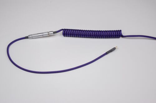 Custom Handmade Coiled Straight USB Keyboard Cable - Picture 2 of 10