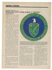 1977 Article & Commentary: Establishment of Department of Energy. Schlesinger