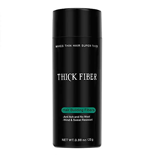 THICK FIBER Hair Fibres (Pack of 1 DARK BROWN) | Hair Powder for Thinning Hair