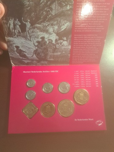 NETHERLANDS ANTILLES 1999 MINT SET IN FOLDER - Picture 2 of 2
