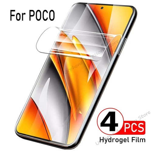 4PCS Hydrogel Film For Xiaomi POCO X5 X4 X3 NFC M3 M4 M5S F3 F2 Pro 5G - Photo 7 sur 12