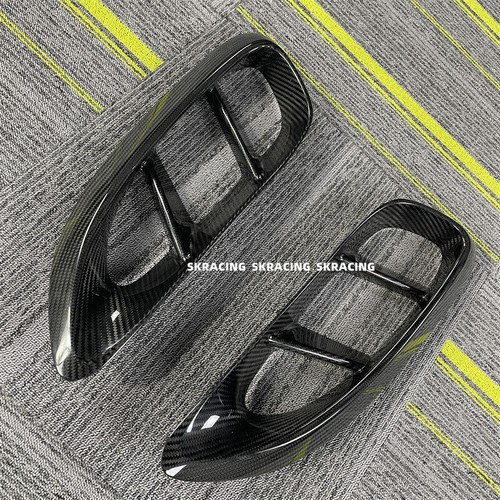 Dry Carbon Fiber Side Fenders Air Vent Cover For Porsche 718 982 Boxster Cayman - Imagen 2 de 18