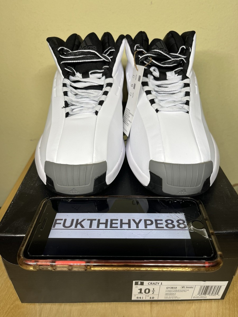 DS Adidas Crazy 1 Stormtrooper 2022 Men size 10.5 Kobe Bryant
