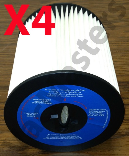 GENUINE Dirt Devil central vacuum replacement filter 810601 (4/pk