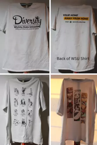 Set of 3 Pre-Owned T-Shirts: WSU, Umbrella Academy,Toilet Bound Hanako Kun