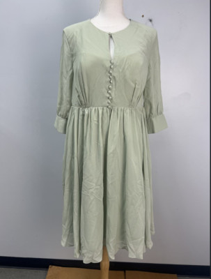 JJ's House Celadon Green Chiffon Formal Dress Sz 12-16 217293 CHECK MEASUREMENTS