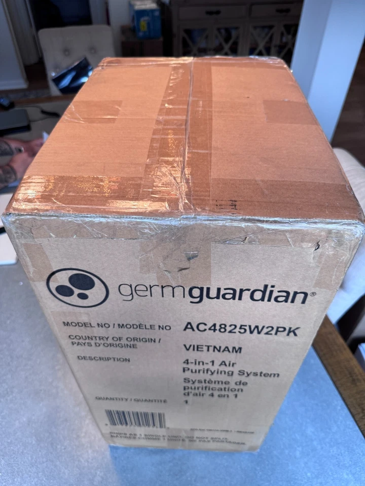 GermGuardian 空气净化器家用带 HEPA 纯过滤器 AC4825W2PK 白色 2 包 — 第 3/4 张图片
