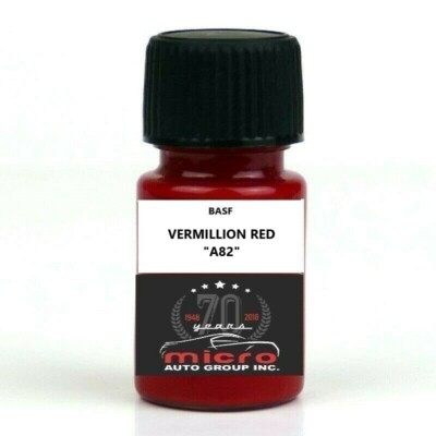 Touch up Paint Kit For BMW Vermillion Red A82 With Brush 2 Oz SHIPS TODAY
