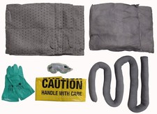 NEW MeltBlown GPSK Universal Spill Kit SAP Super Absorbent Polymer Pads 8' Sock