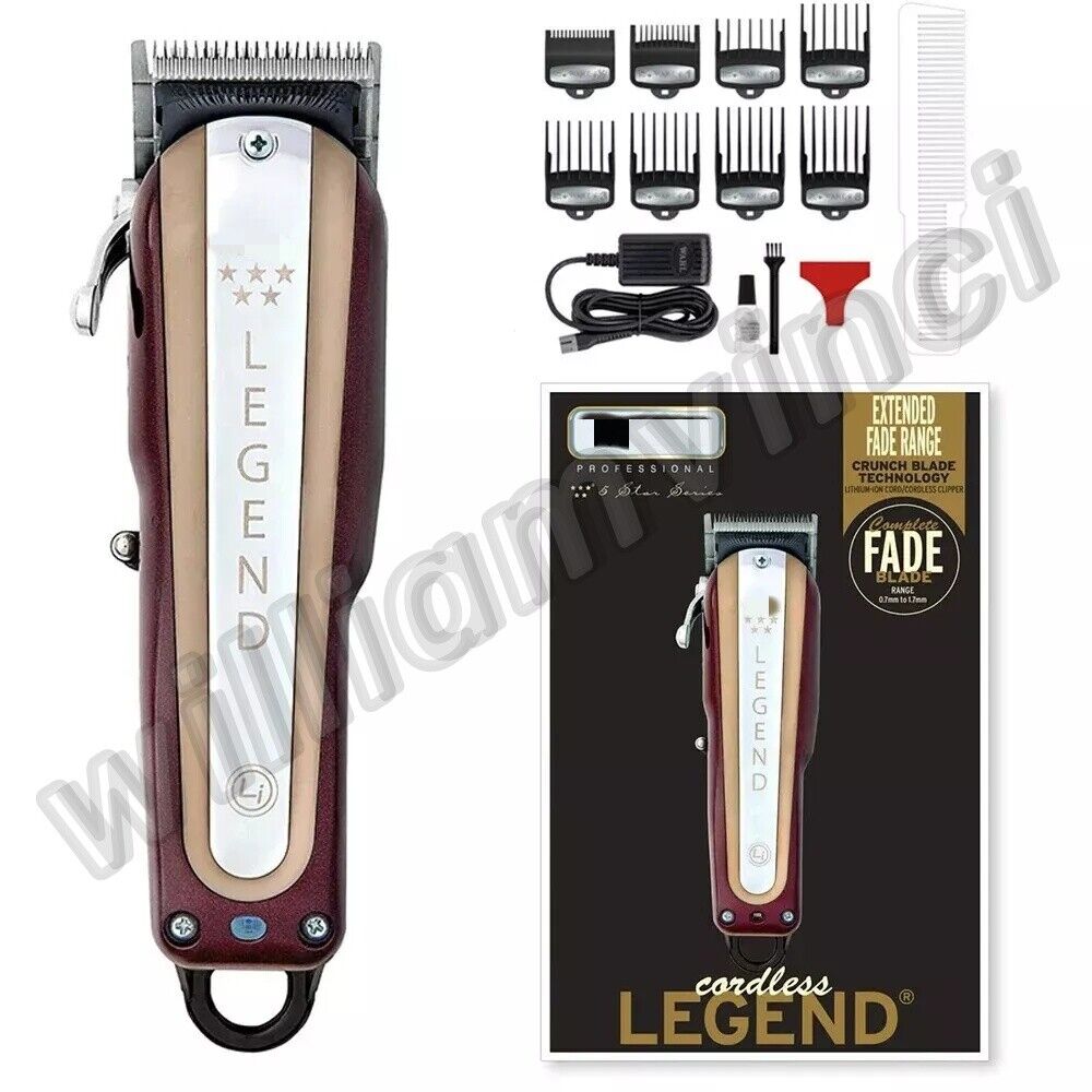 Wahl Professional 5-Star Cordless Legend Hair Clipper With Wahl Professional 5-Star Cordless Legend Hair Clipper With