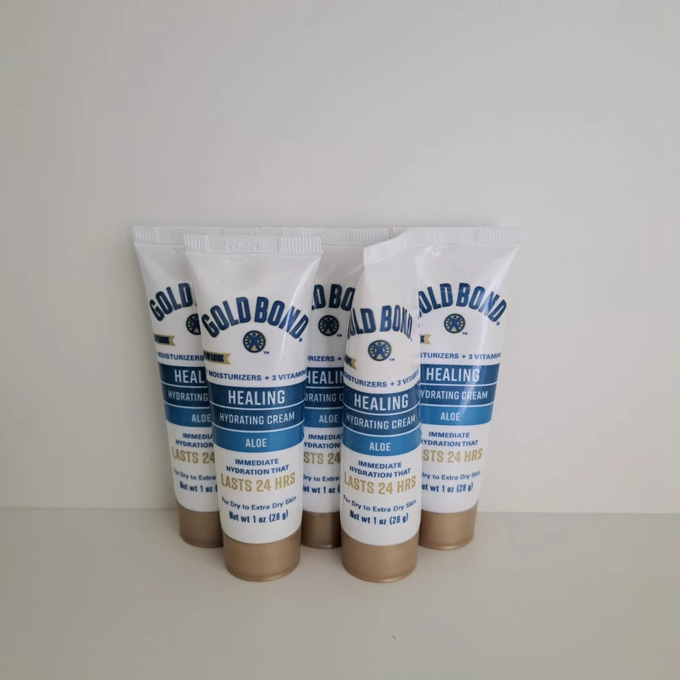 GOLD BOND Heilend Feuchtigkeitsspendend Creme, mit Aloe, 28 G (5 Pack), UK - Bild 2 von 4