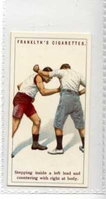 (Jd9555) FRANKLYN DAVEY, BOXEN, IN EINE LINKE BLEI TRETEN, 1924, #17