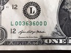 2021 $1 Fancy Serial #  True Repeater Note With Bookend Double Zeros L00363600 — photo 1