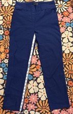S Women's Hilary Radley Blue Built-in Tummy Control Pull On Pants Pre-owned