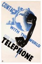 🌎 Vintage Telephone Poster - Connect with the World! 📞 - 16x24” - Premium Art