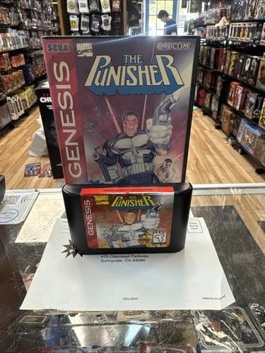 The Punisher  with Case (Sega Genesis, Vintage Video game)