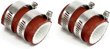 High Temp Exhaust Couplings Clamps 1"ID For Quad Dirt Bikes (Red)