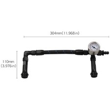 Aluminum Dual Feed Fuel Line Kit With Gauge For Holley Aluminum Dual Feed Fuel Line Kit With Gauge For Holley