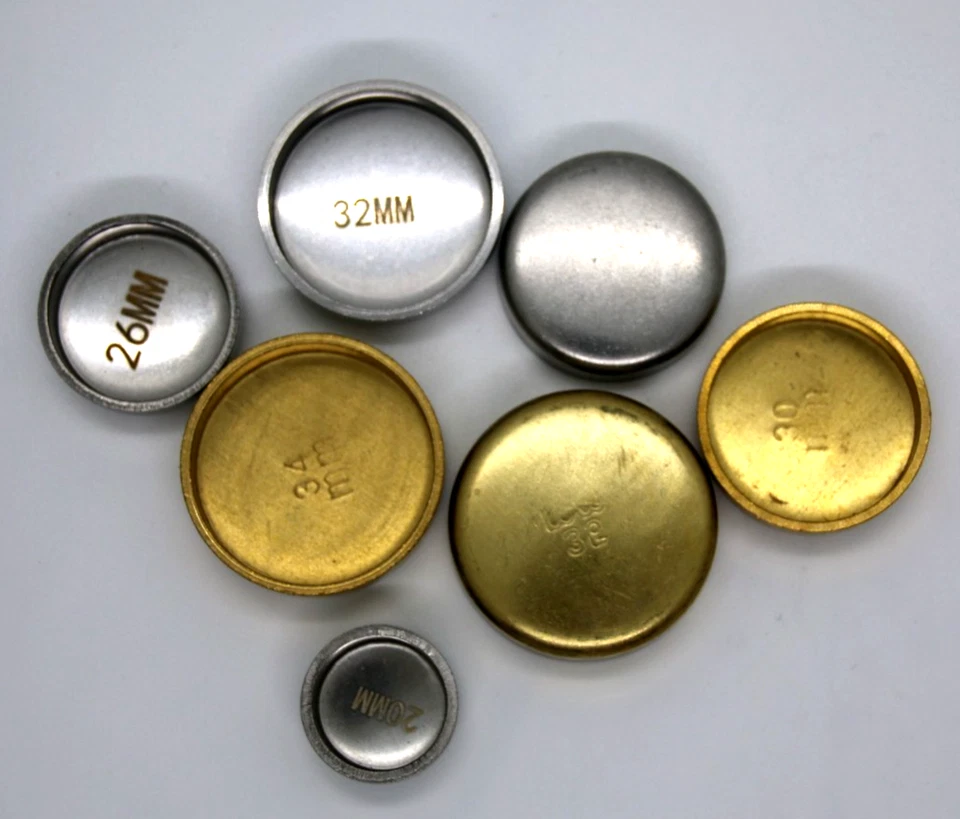 Welch Plugs Brass and Stainless Steel Welsh Plugs. Cup Style Freeze Core Plugs - image 4 of 4