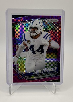 2024 Panini Prizm Zaire Franklin Purple Power 49/49 Book End Colts