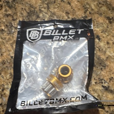 Billet BMX Hub 3/8 Deez Nuts gold