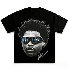 Anthony Edwards Printed Short-Sleeve Round Neck Soft Unisex Casual Everyday Bask