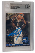 Shaquille O'Neal Signed 1995-96 Collector's Choice #339 Beckett Witness Slabbed