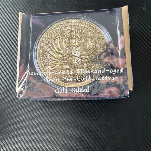 2 OZ Silver Thousand Armed Guan Yin Bodhisattva Gold Gilded Limited Edition Coin