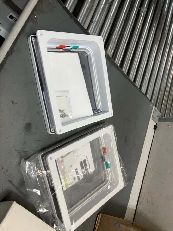 Extra Large Cat Door (Outer Size 11" x 9.8"), 4 Way Locking Cat Door, set of 2 - Image 2 of 3