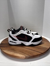Nike Air Monarch IV Men's 8.5 W 4E WhiteRedBlack Extra Wide