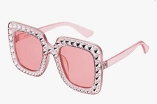 Disco Sunglasses Women Rhinestone Bling Oversize Glitter 70s Disco Accessories