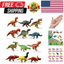 Plastic Assorted Mini Dinosaur Figures, Little Dinosaur Figurine, Small Dino ...