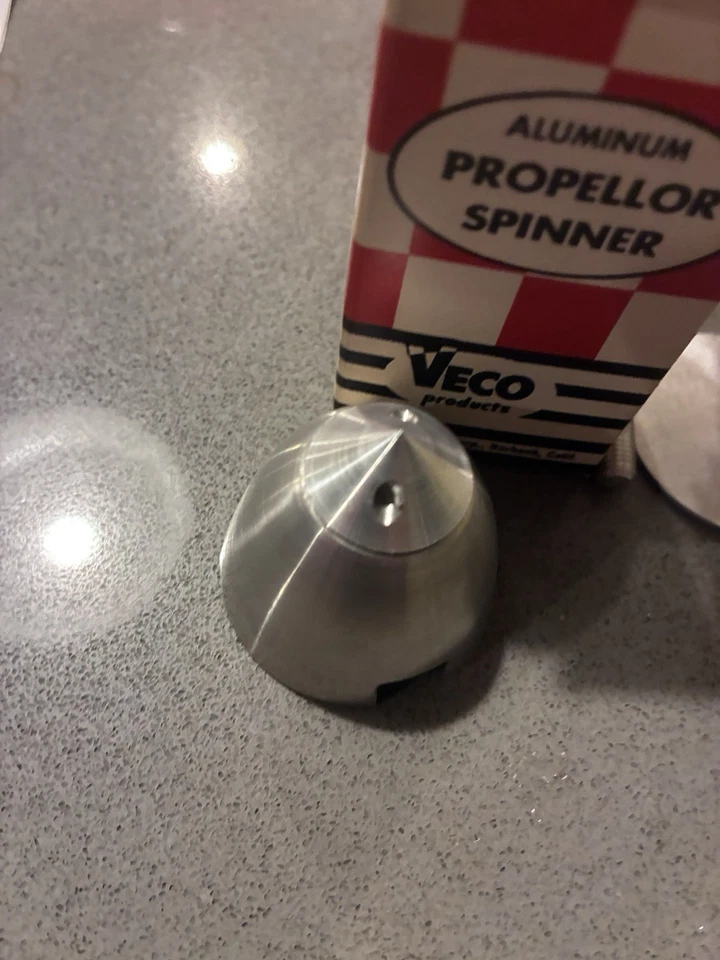 Veco S3 1,5" Aluminium Spinner Neu aus altem Lagerbestand für C/L Stunt Balsa Modellflugzeug Bausatz Motor