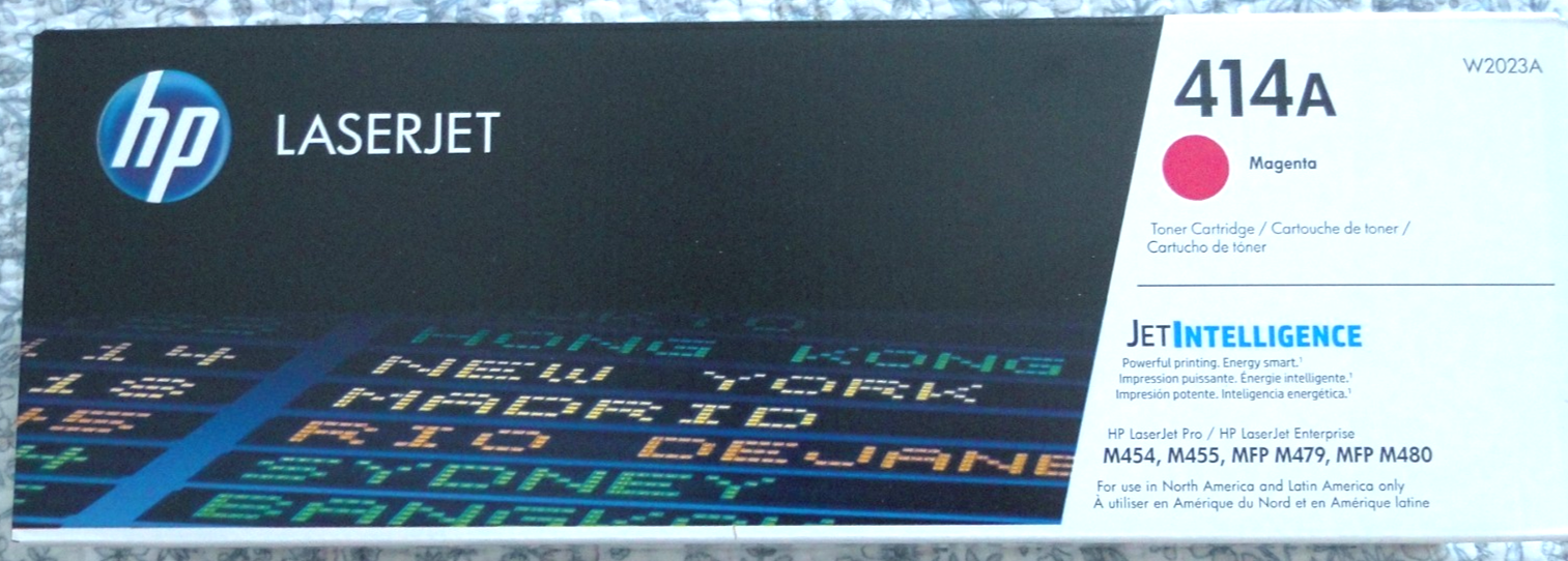 HP 414A Magenta LaserJet Toner Cartridge W2023A for Printers-image