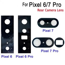 For Pixel 7 Pro 2PCS Back Rear Camera Lens Replacement Glass with Adhesive YS