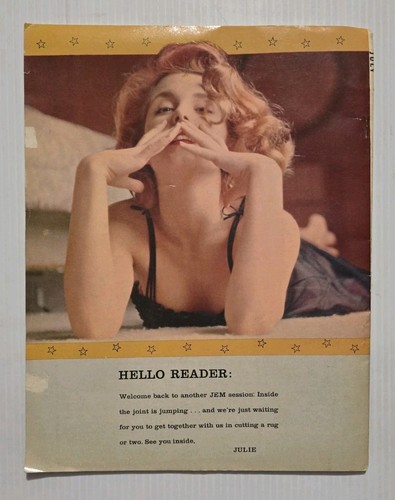 JEM MAGAZINE July 1957 Vol 1 #5 Men's Magazine - Pinups Fiction Humor Articles - Picture 5 of 10
