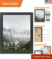 Stylish Black 9x11 Picture Frame with Hanging Options for Memorable Moments