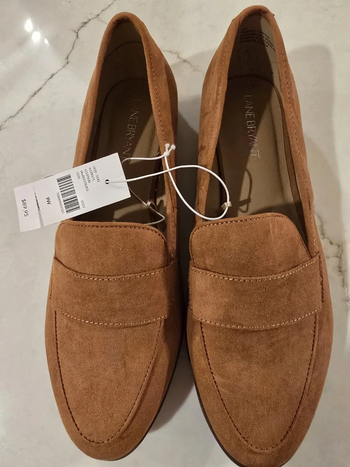 Brown Suede Like Lane Bryant Shoes 9W - Image 4 of 4